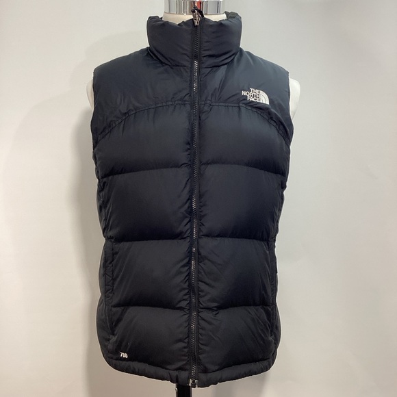 The North Face Jackets & Blazers - The North Face 700 A0256 Midnight Black Quilted Vest Goose Down Full Zip Size L